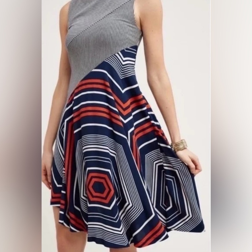 Maeve Anthropologie Asymmetrical Cameron dress in medium